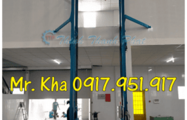 NGHIỆM THU, BÀN GIAO THANG NÂNG HÀNG THỦY LỰC 4 TRỤ TẠI BẾN TRE